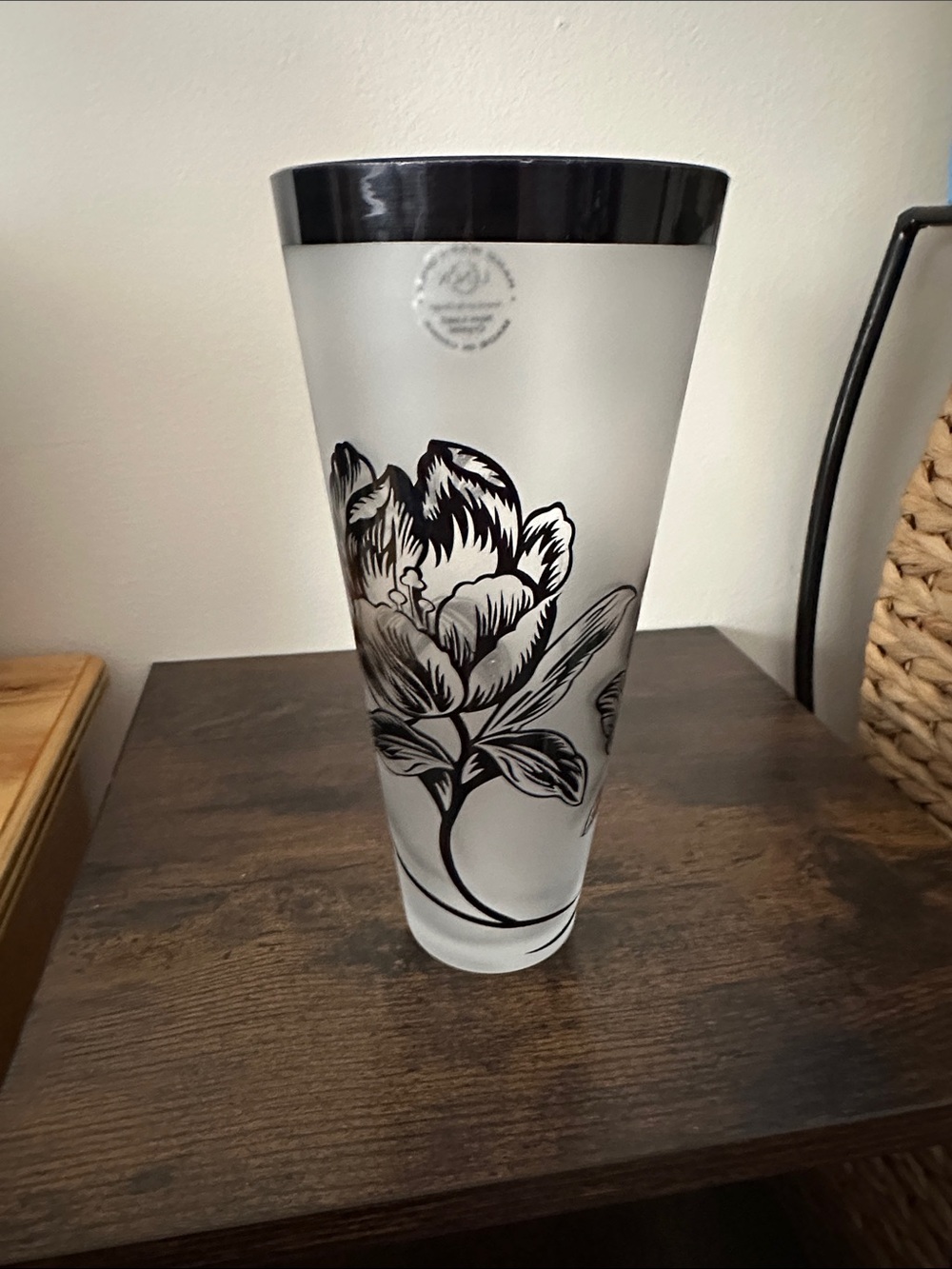 Mint Lenox midnight blossom bud vase 8”